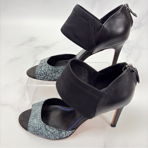 Elie Tahari Open Toe Strappy Indra High-Heel with Neoprene leather - Picture 15 of 15